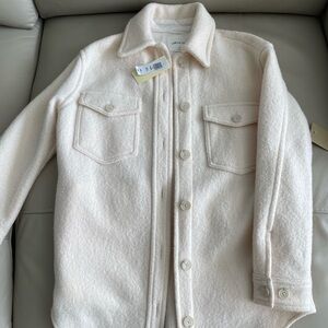 Brand New Wilfred Free Aritzia The Ganna Wool Shirt Jacket XS Birch